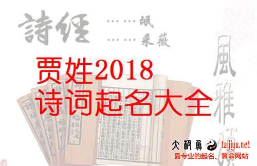 贾姓女宝宝起名大全,2018狗年好听的贾姓男宝宝名字大全