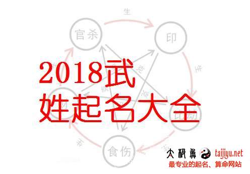 武姓男宝宝起名大全,2018狗年好听的姓武女孩名字大全