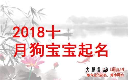 狗年十月出生宝宝起名取名,2018年10月出生宝宝起名