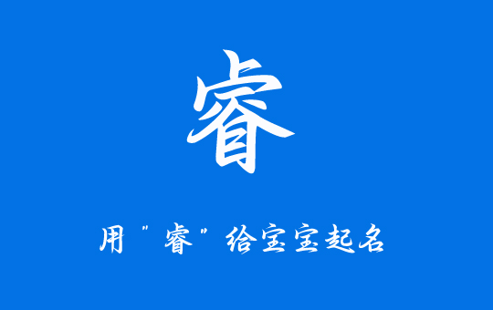 宝宝起名带睿字的男孩名字