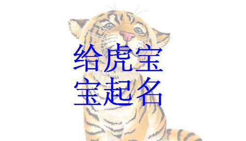 属虎金姓宝宝起名大全
