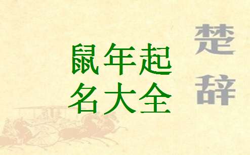 属鼠鲁姓宝宝起名大全